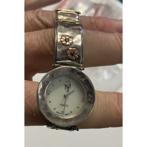 758 - Silver ladies wrist watch