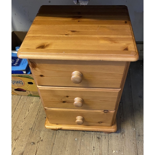 466 - Pine bedside chest