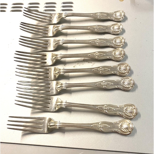 768 - Set of 8 silver hallmarked dinner forks