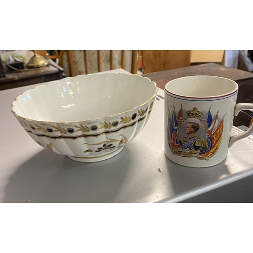 777 - Early Flight porcelain bowl & commerative mug