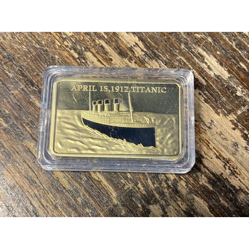 796 - Plated Titanic ingot