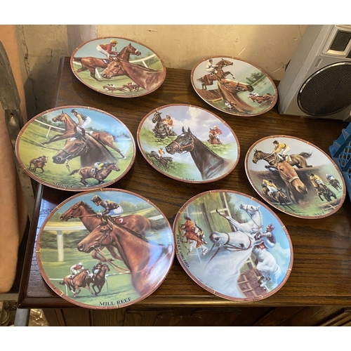 1053 - 8 Royal Worcester limited edition horse plates