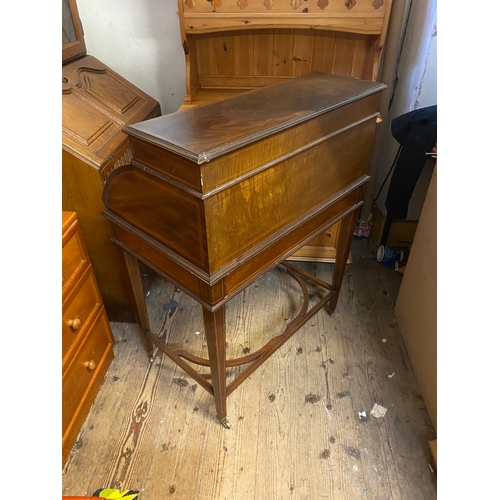 121 - Fine quality mahogany & inlaid Edwardian  ladies writing desk