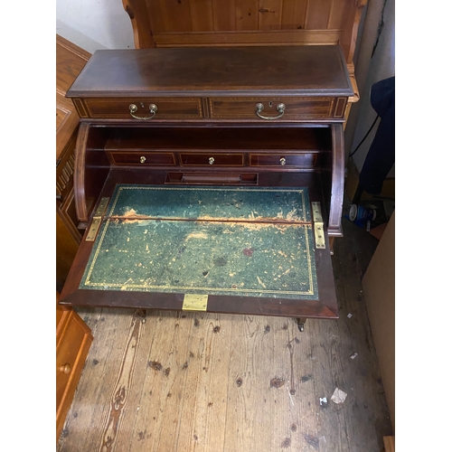 121 - Fine quality mahogany & inlaid Edwardian  ladies writing desk