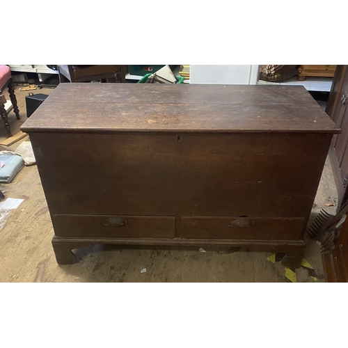 838 - 18th century oak mule chest with 2 drawers