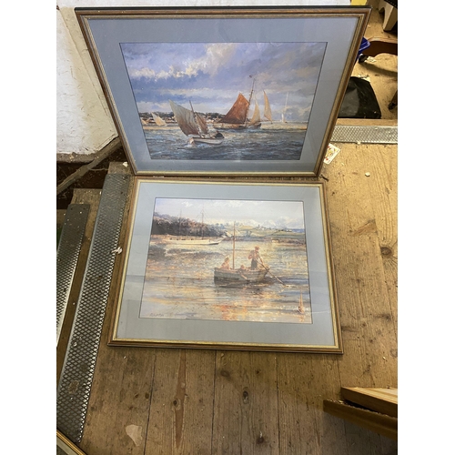 632 - Pair boat prints