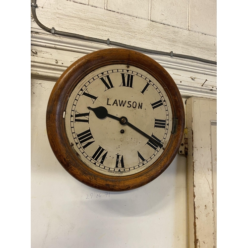 633 - Lawson fussee wall clock