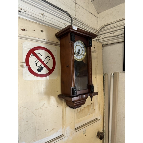 818 - Mahogany wall clock