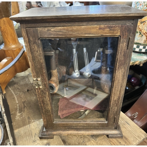 Smokers cabinet & pipes