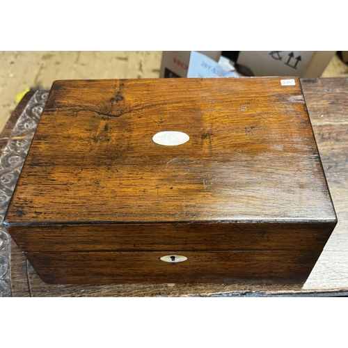 33 - Rosewood work box