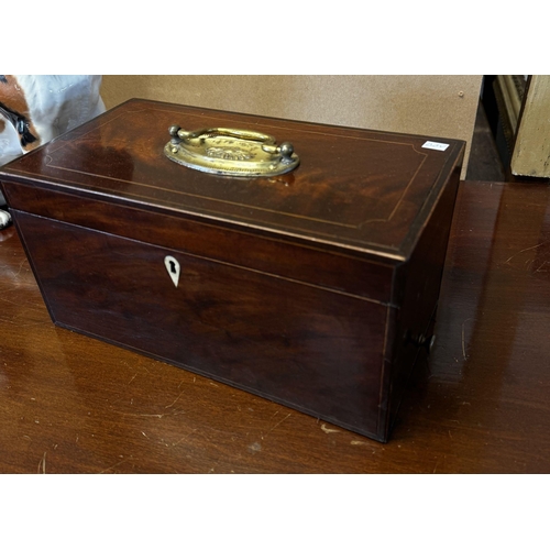 132 - Victorian mahogany workbox