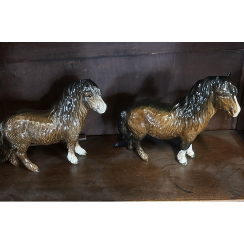 253 - 2 Beswick ponies