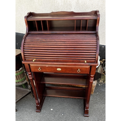 441 - Mahogany roll top desk