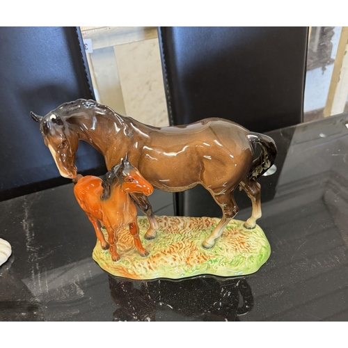 459 - Beswick horse & foal