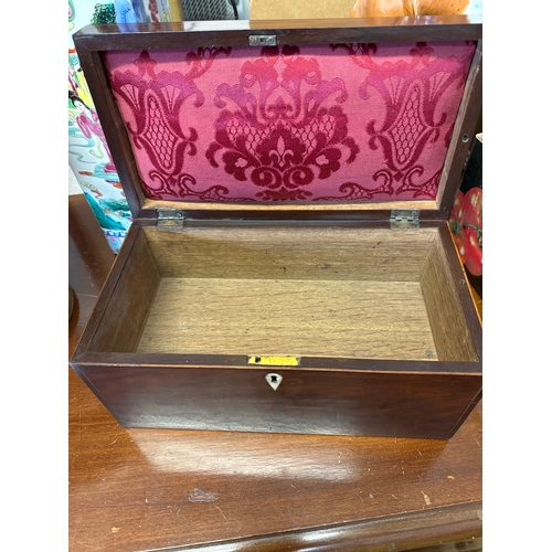 132 - Victorian mahogany workbox