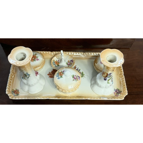 54 - China dressing table set