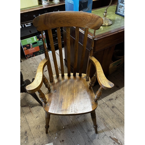 314 - Victorian slat back armchair