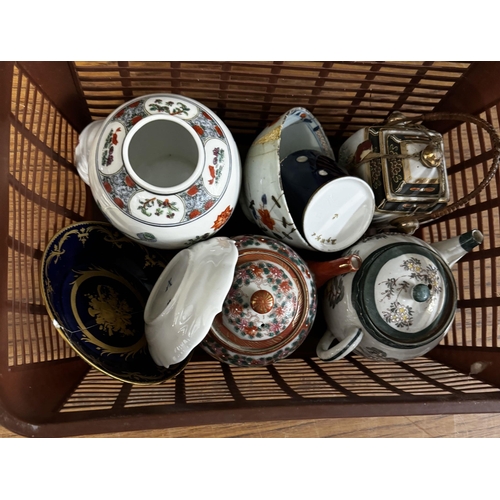 357 - Box porcelain etc