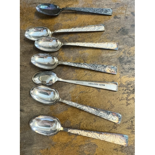 800 - 6 commerative spoons