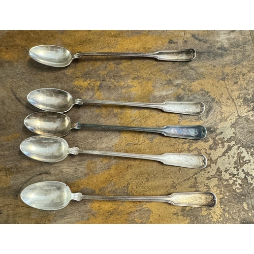 809 - 5 continental silver spoons