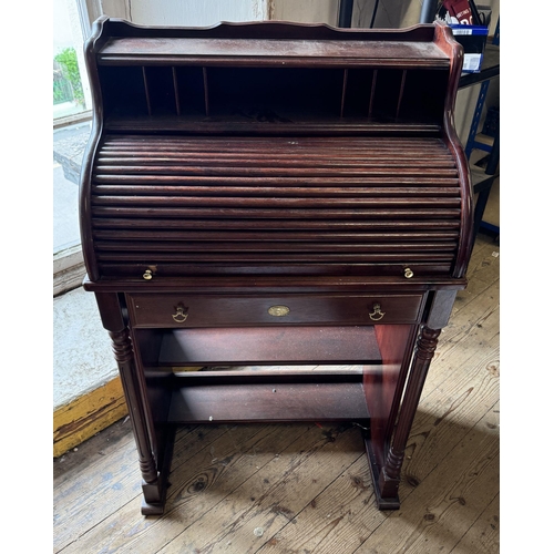 5 - Mahogany roll top desk