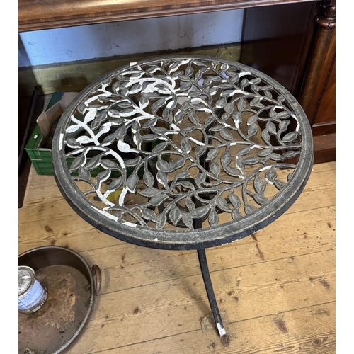 131 - Alloy garden table