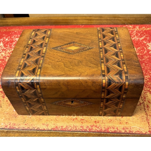 143 - Victorian inlaid sewing box