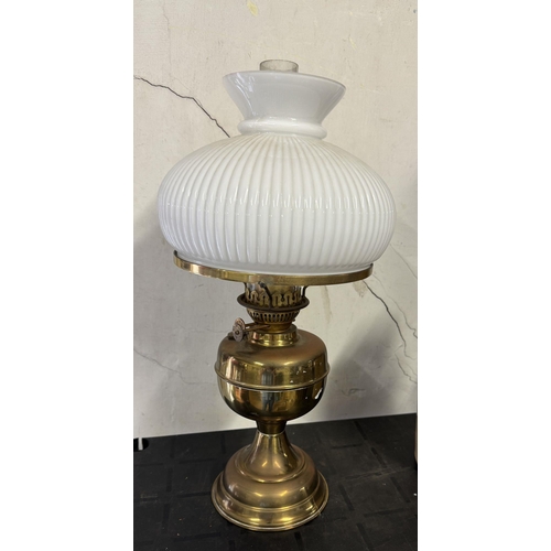 21 - Brass oil lamp