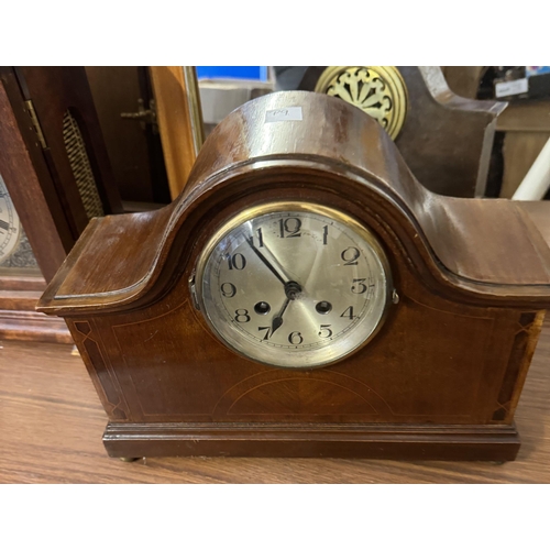 674 - Mahogany mantle clock