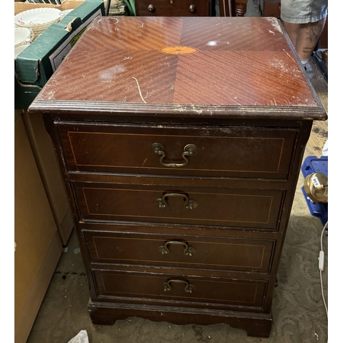 691 - Mahogany chest 4 drawers