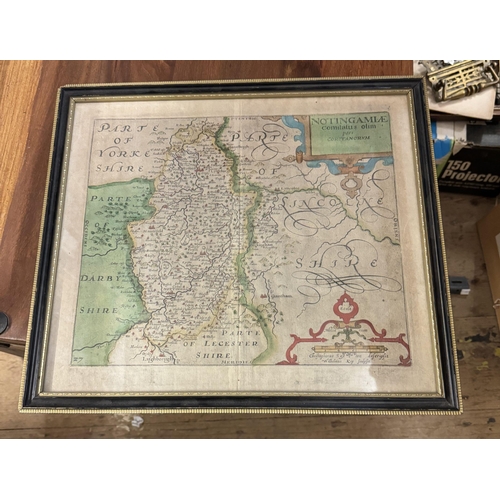 734 - Antique framed map