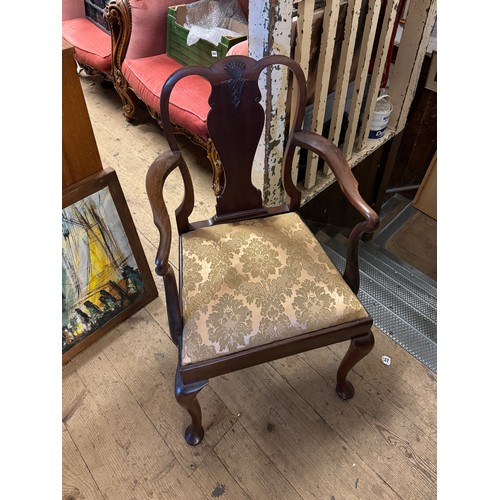 706B - Mahogany carver chair