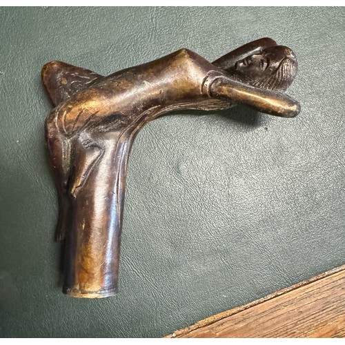 217C - Bronze cane handle