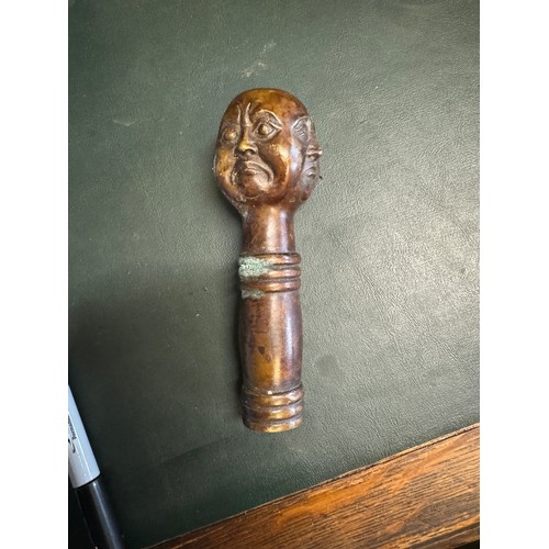 217D - Bronze cane handle