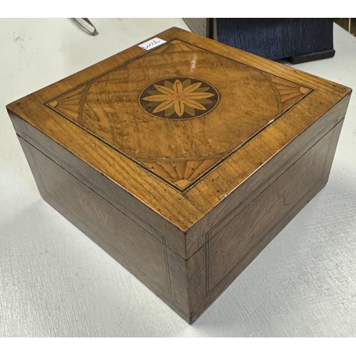 64 - Inlaid jewellery box