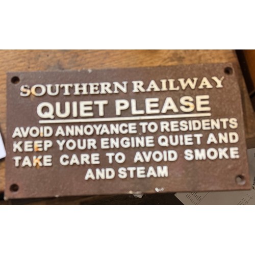 1353 - cast iron railway sign