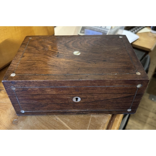 37 - Rosewood sewing box