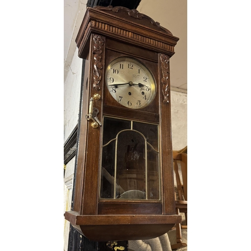 1278 - Edwardian wall clock