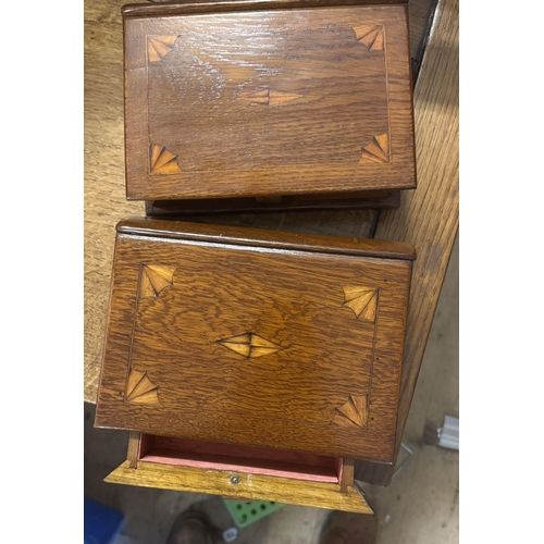 62 - 2 inlaid wooden boxes