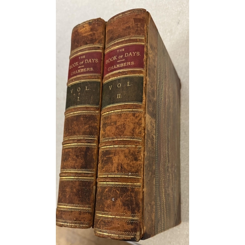 179 - 2 leather bound books-The book of Days