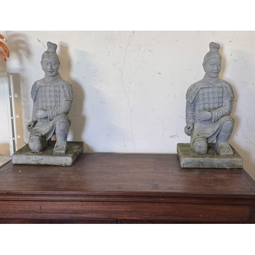 452 - Pair composition oriental figures