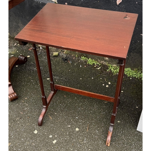 495 - Mahogany occasional table