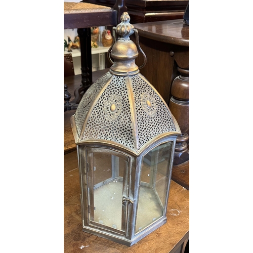 504 - Brass hall lantern