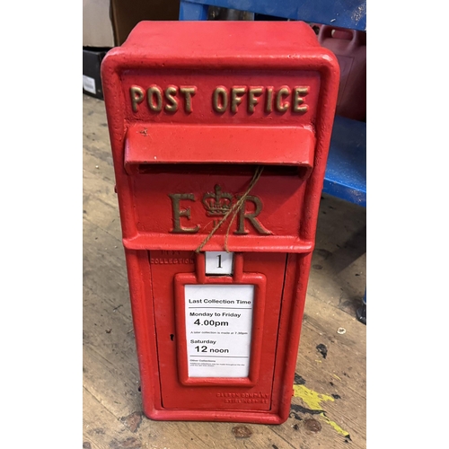 779 - Cast iron postbox & key