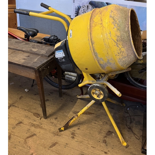 794 - Electric cement mixer & stand