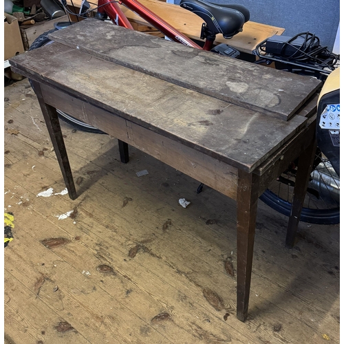 795 - 19th century oak table-as found