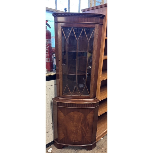 809 - Mahogany corner cabinet