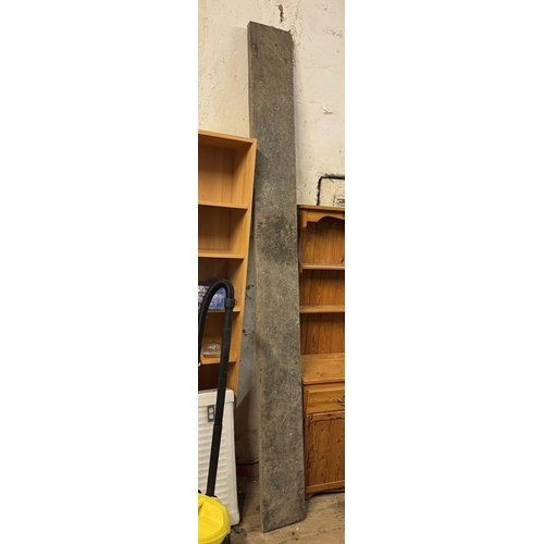 825 - 8ft slate mantle piece