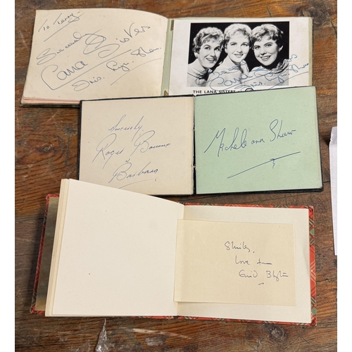 676 - 3 autograph albums including Enid Blyton