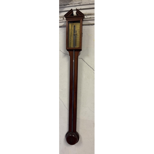 13 - Victorian mahogany stick barometer